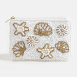 Beaded Starfish & Sea Life Coin Purse