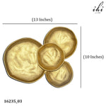 Gold Cluster 4 plate Dish