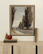 5x7 European Tree Lane Framed Art
