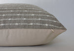 20x20 Cream Neutral Striped Pillow Cover