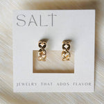 Criss Cross Gold Hoop Earrings