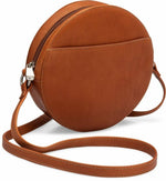 Columbian Leather Canteen Crossbody: Tan