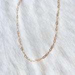Gold Paperclip Chain Necklace