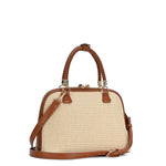 Zana Straw Satchel/Crossbody Bag - Natural Tan