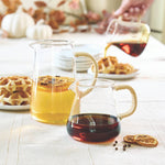 Tall Rattan Handle Pitcher