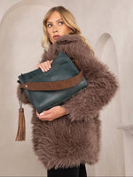 Lyla 2-in-1 Bucket Bag w/ Guitar Strap - Dark Forest Green