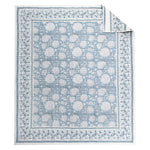 Adare Quilted Throw - Blue - 50x60"