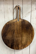 Large Round Board with Cut Out Handle