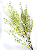 37" Soft Green Button Leaf Spray