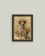 5x7 Study of a Hound Framed Art