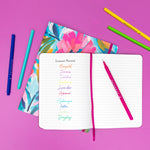 12 Pack Felt Tip Fine Line Marker Pens With Case - Bright