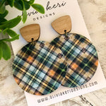 Everly - Harvest Plaid Earrings