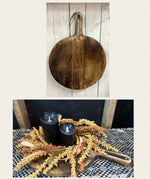 Large Round Board with Cut Out Handle