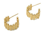 Madison Gold Hoop Studs
