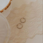 May Raindrop Gold Hoops