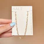 Gold Paperclip Chain Necklace