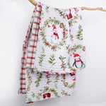 Pine & Plaid Quilted Reversible Throw Blanket