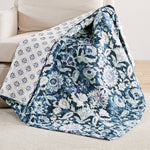 Laure Indigo Quilted Throw - 50x60"