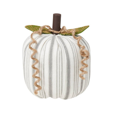 Medium Gray Striped Pumpkin