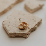 Rue Gold Brushed Hoops