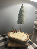 Christmas Dough Bowl Soy Candle w/ Pinecone - Sugar Cookie