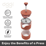 3 Cup French Press Coffee Maker - Red
