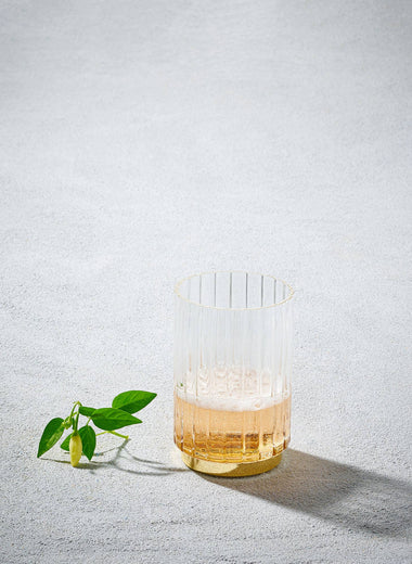 Elegant Gold Rocks Glass - 13.5oz