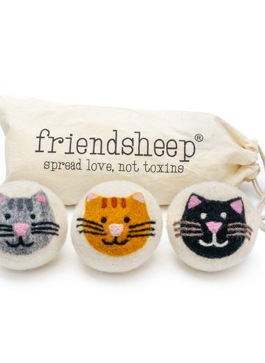 House Cats Eco Wool Dryer Balls S/3