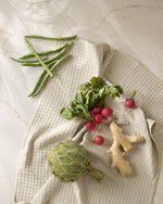 Geometry Truffle Hand Towel - Vanilla