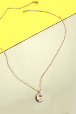 Personalized Balloon Initial Necklace: Gold