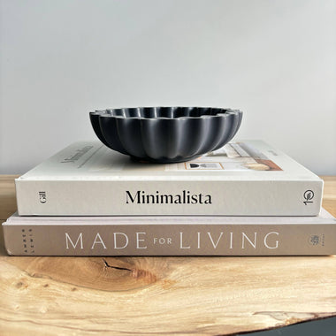 Kyma Ripple Bowl - Charcoal