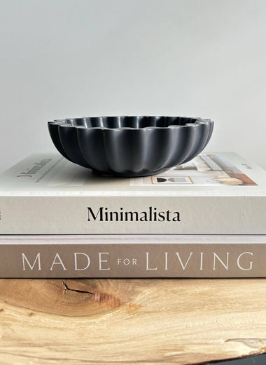 Kyma Ripple Bowl - Charcoal