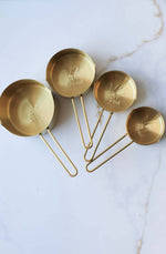 Gold Stainless Steel Measuring Cup Set