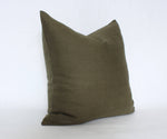 14x20 Dark Olive Pillow Cover