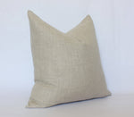 20x20 Oatmeal Beige Linen Pillow Cover