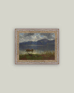 8x10 Fishermen on Lake Framed Art