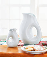 Whiteware Oval Pitcher