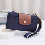 Mila Wallet Crossbody with Boho Wristlet - Navy