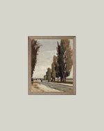 8x10 European Tree Lane Framed Art