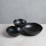 Black 3-Bowl Cluster Tray