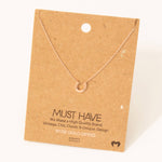 Mini Horseshoe Pendant Necklace: S