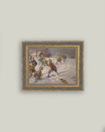 8x10 The Snowball Fight Framed Art