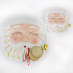 Santa with White Hat Dessert Plate
