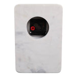 White Marble with Brass Table Clock