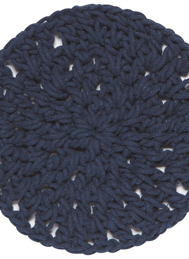 Midnight Blue Knotted Trivet