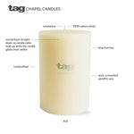 4x4 Chapel Pillar Candle - Ivory
