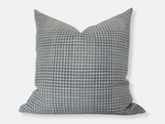 18x18 Blue Gingham Pillow Cover