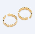 Emory Gold Hammered Adjustable Ring