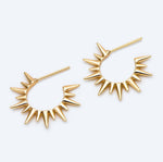 Mikel 18k Gold Starburst Earrings
