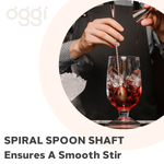 Long Teardrop Swivel Cocktail Spoon